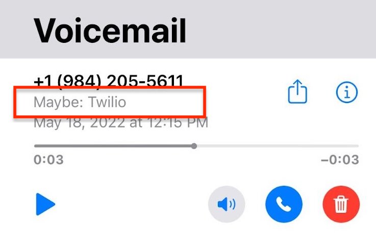 voicemail suggested contact