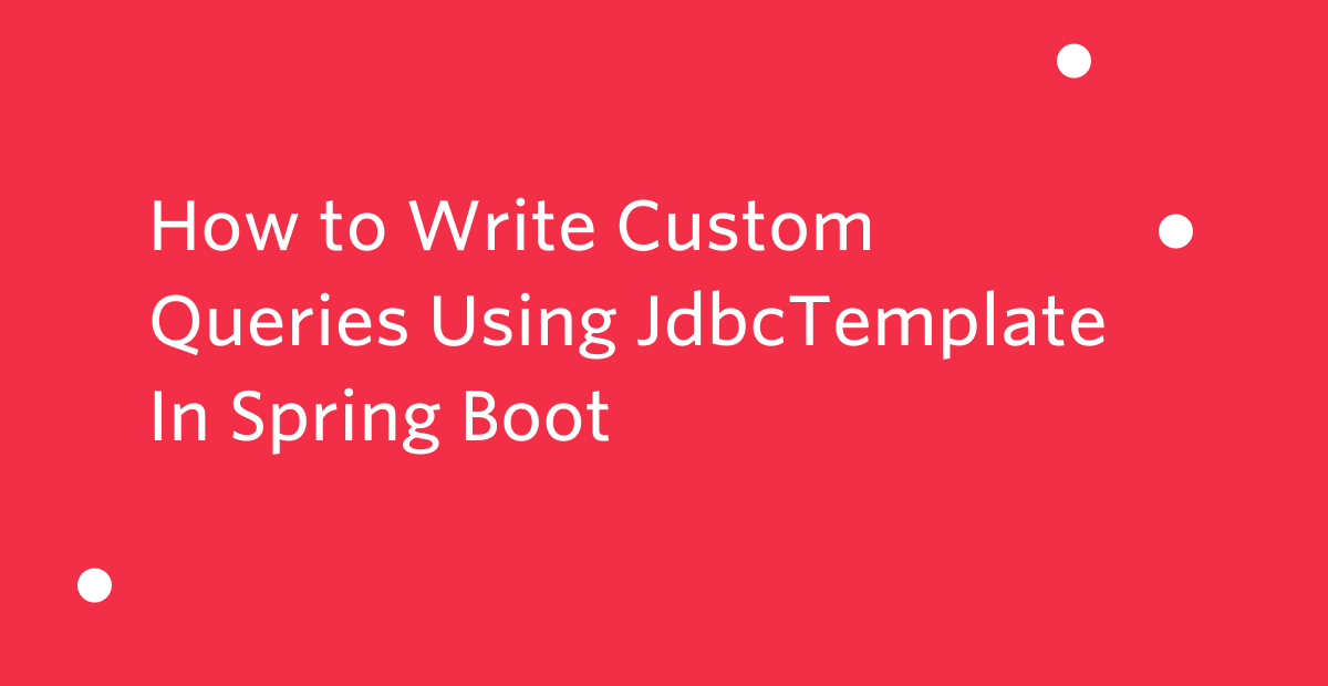 Spring on sale jdbc tutorial