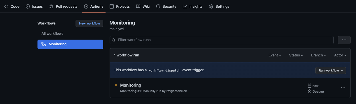 Github Workflow