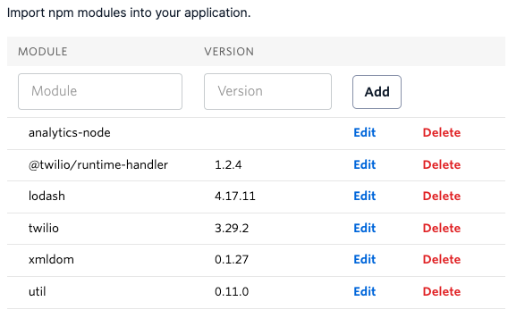 Additional dependencies added after deployment