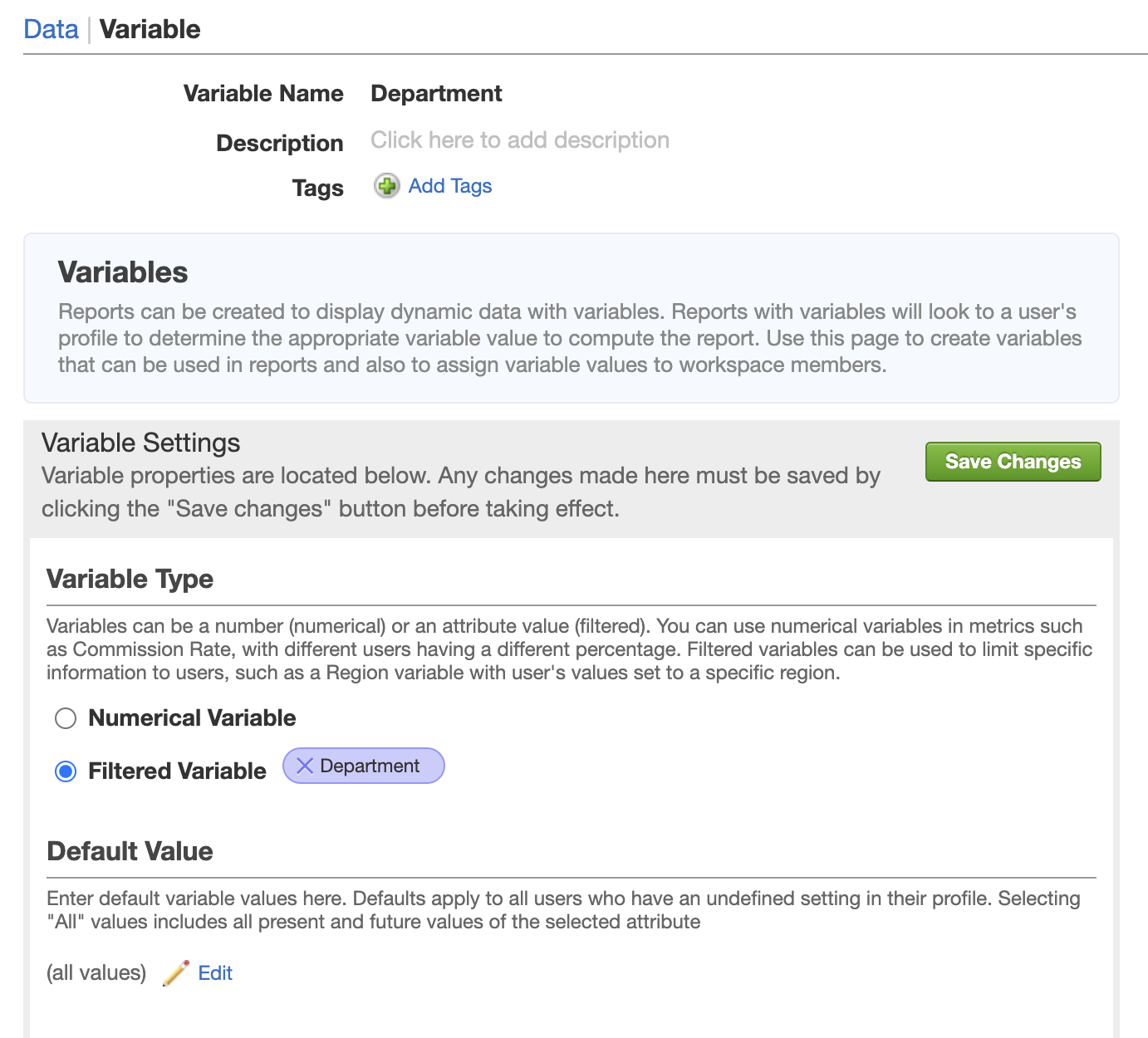 Separate Data in Flex Insights