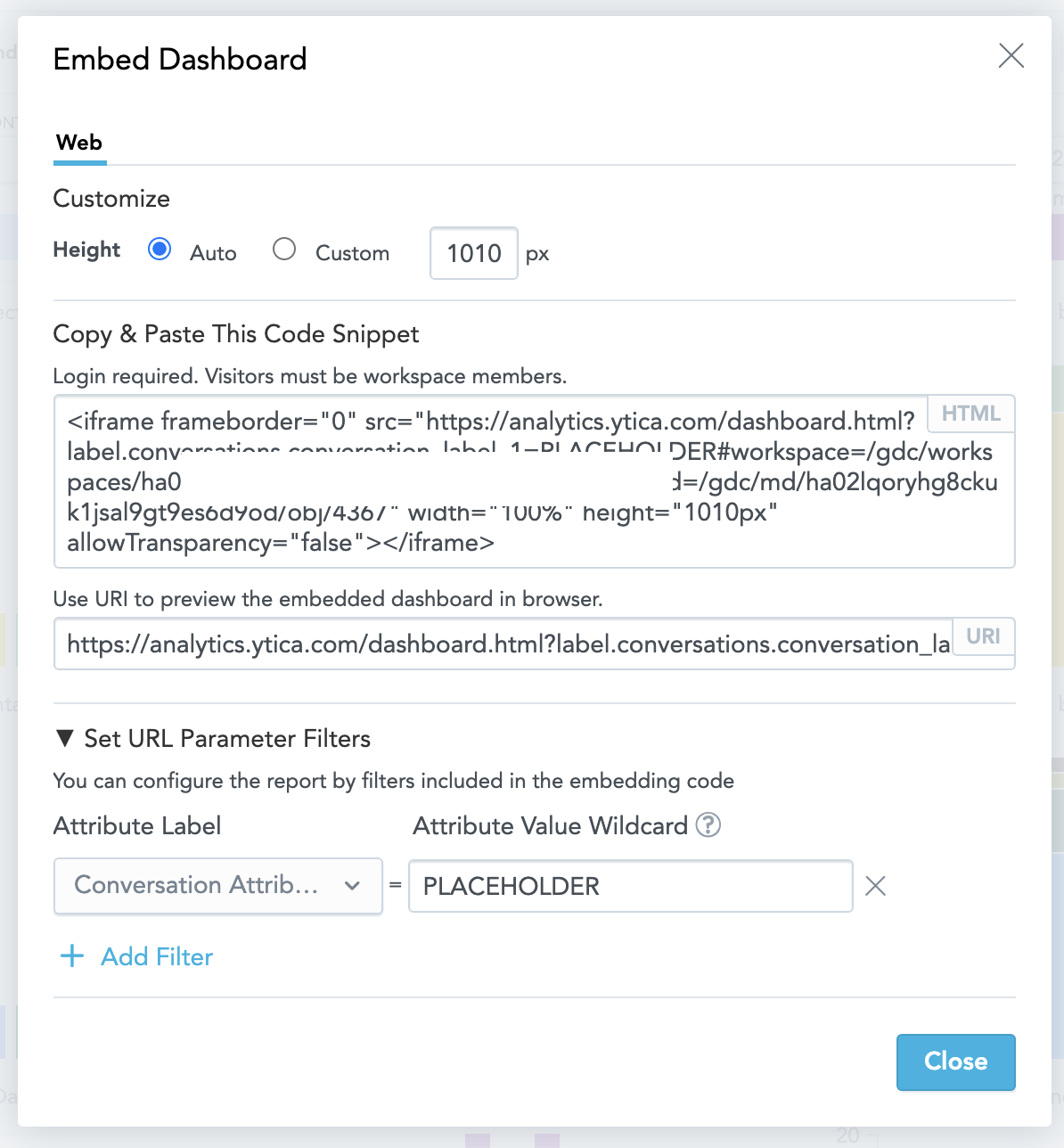 Flex Insights - Embed Dashboard