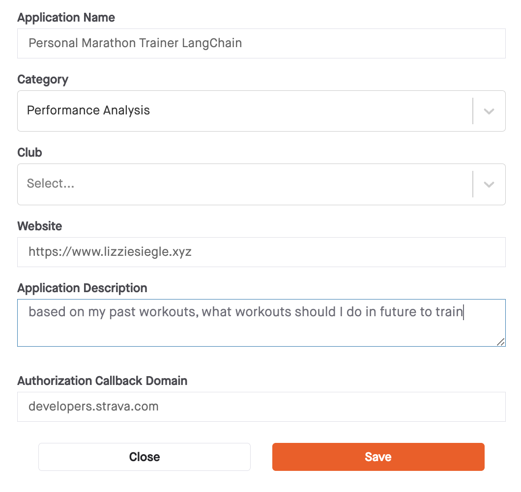 Strava App Settings