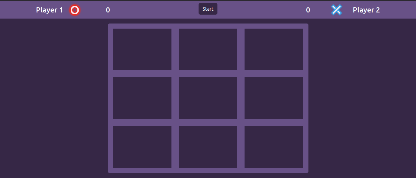 Tic Tac Toe game UI