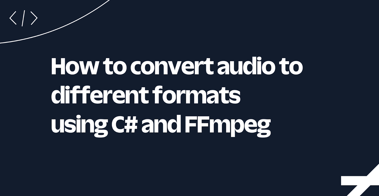 How to convert audio to different formats using C and FFmpeg Twilio