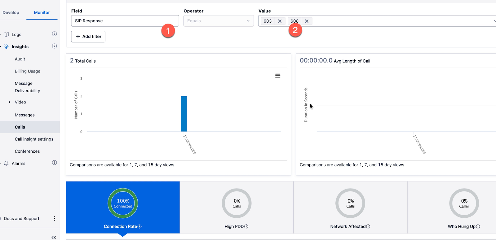 Filter for SIP response