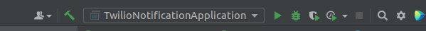 Top menu bar of IntelliJ IDE