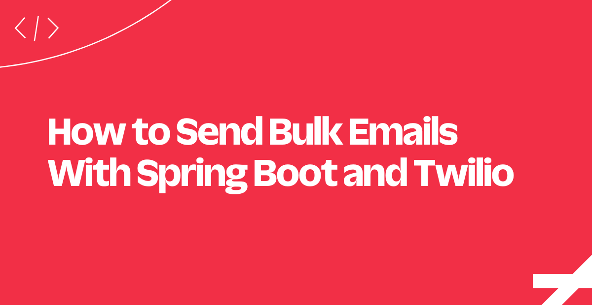 Sendgrid deals spring boot