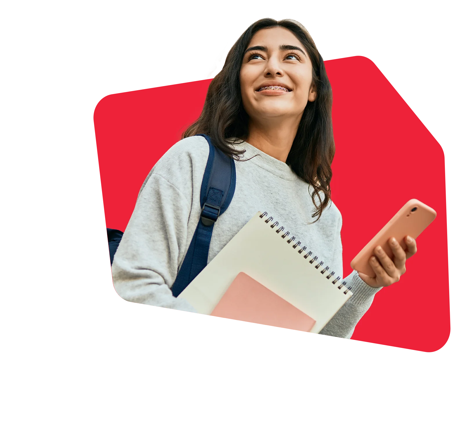 TradeMe using Twilio predictions to run more targeted, timely, and personalized campaigns. Young middle east student girl smiling happy using smartphone at the city.