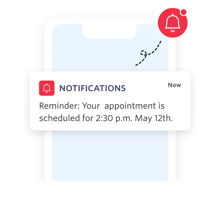 Appointment reminder notification powered by Twilio